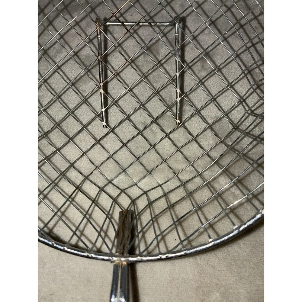 Round‎ Stainless Mesh Basket 7 Inch French Fryer Baskets With Handle